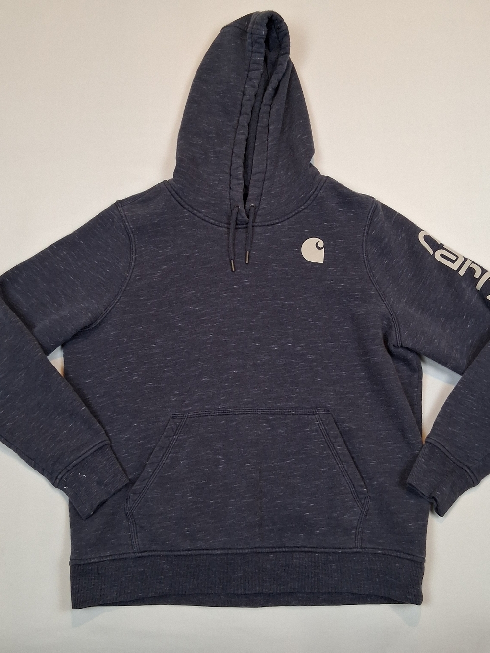 Carhartt Graphic Print Hoodie Womens XL Sweatshirt Workwear Pullover Outdoor Y2K